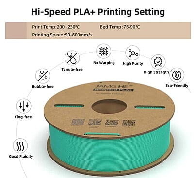 Jamghe HS PLA+ 1.75mm 1Kg Jamghe HS PLA+ 1.75mm 1Kg