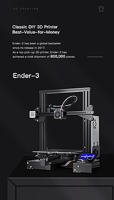 Creality Ender 3 3D Printer - Easy Assembly and Advanced Technology